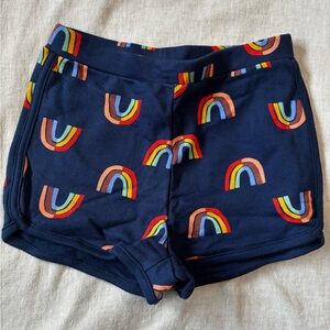 Hanna Andersson Navy Rainbow Kids Shorts, NWOT